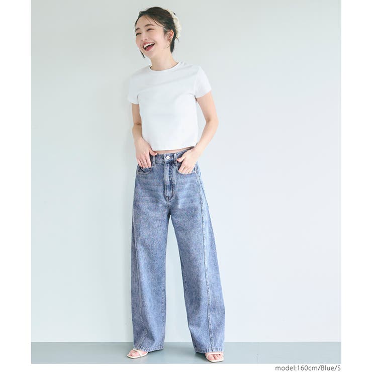 紐付きデニムパンツ レディース | coca | 詳細画像21 