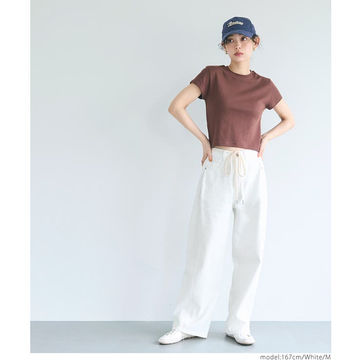 紐付きデニムパンツ レディース | coca | 詳細画像9 