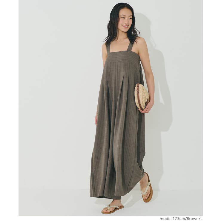 リネンライクワイドサロペット レディース | coca | 詳細画像15 