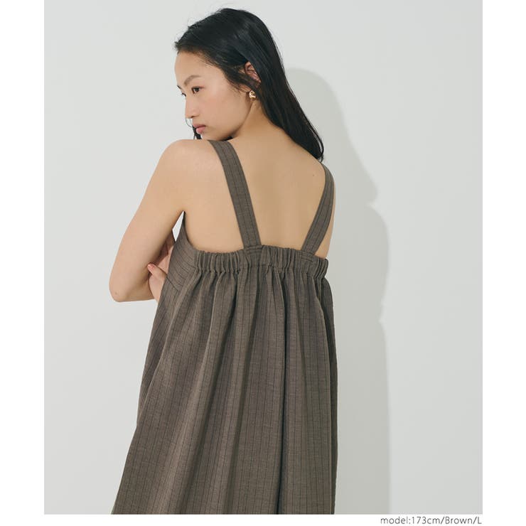 リネンライクワイドサロペット レディース | coca | 詳細画像16 