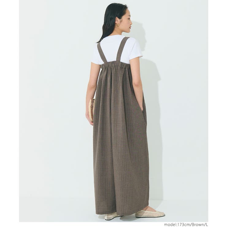 リネンライクワイドサロペット レディース | coca | 詳細画像19 