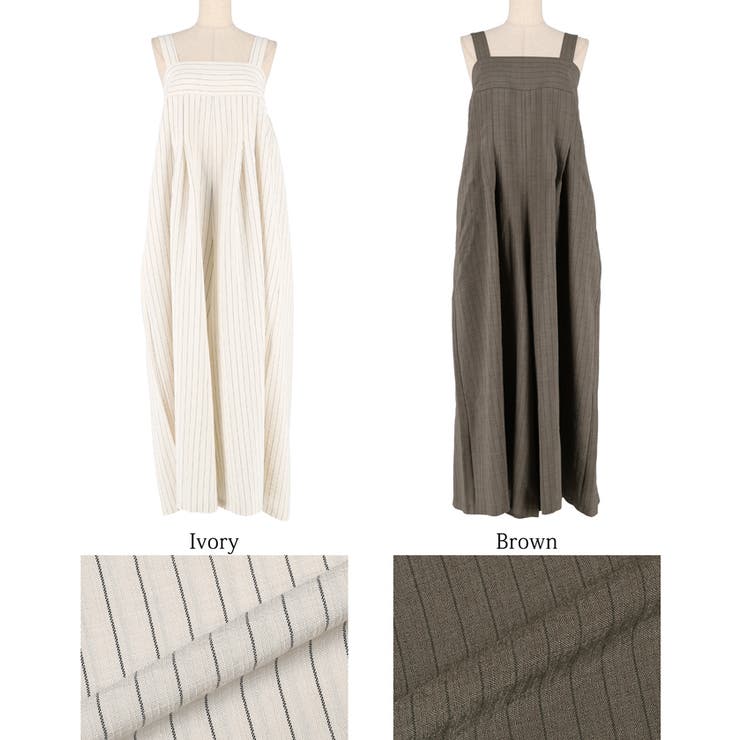 リネンライクワイドサロペット レディース | coca | 詳細画像22 