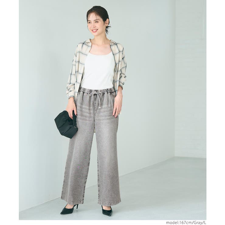 デニムイージーパンツ レディース | coca | 詳細画像11 