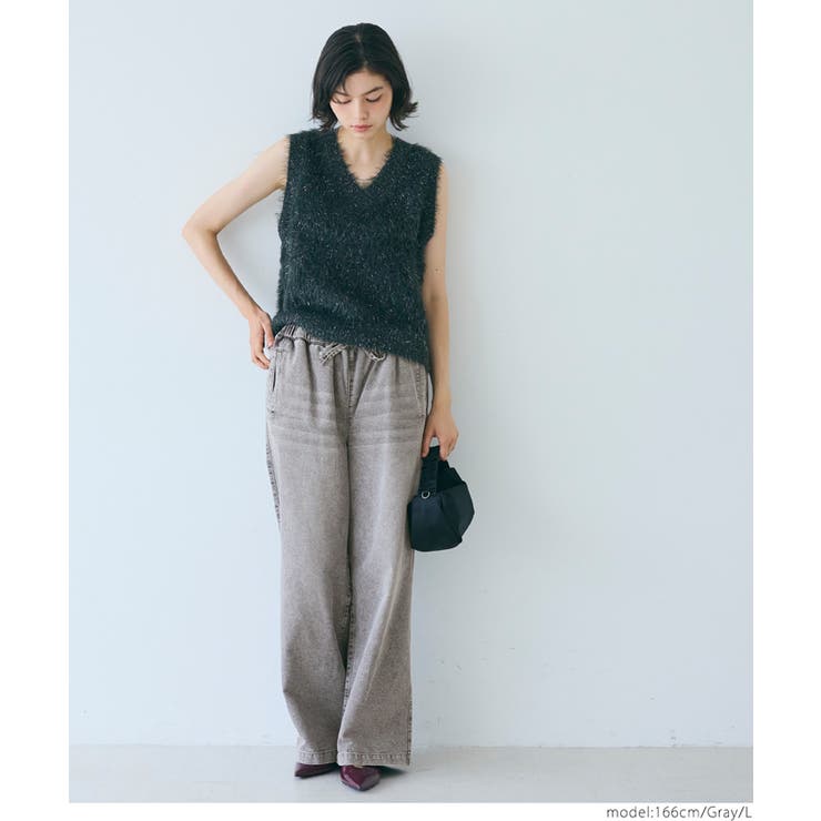 デニムイージーパンツ レディース | coca | 詳細画像6 