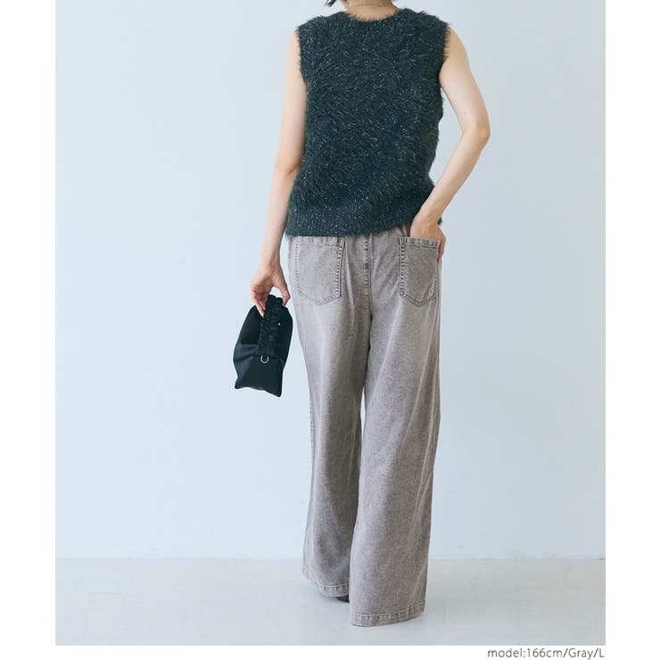 デニムイージーパンツ レディース | coca | 詳細画像7 