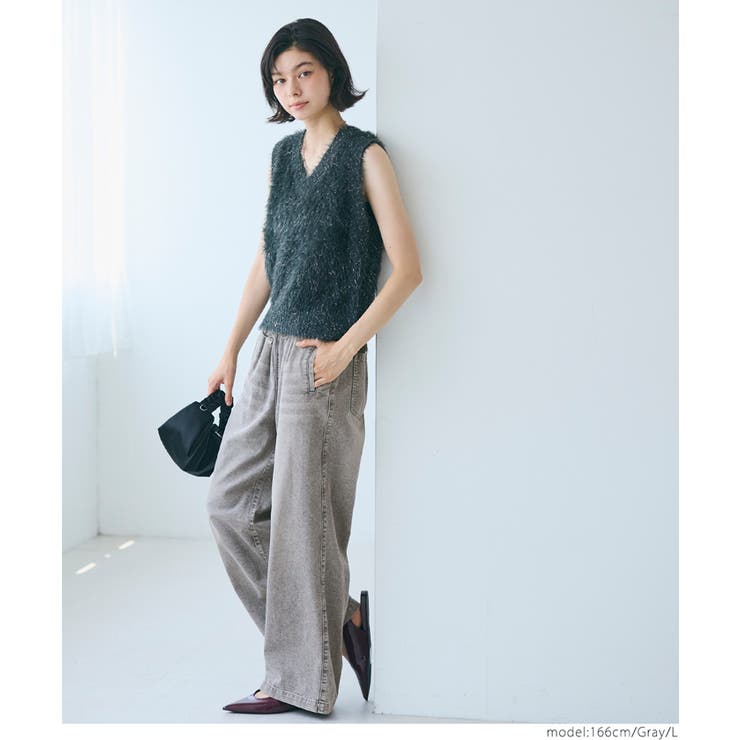 デニムイージーパンツ レディース | coca | 詳細画像8 