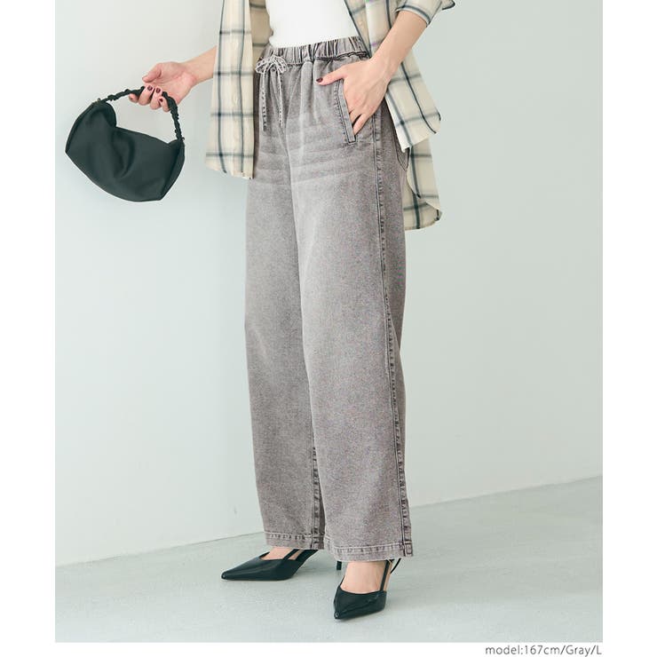 デニムイージーパンツ レディース | coca | 詳細画像10 