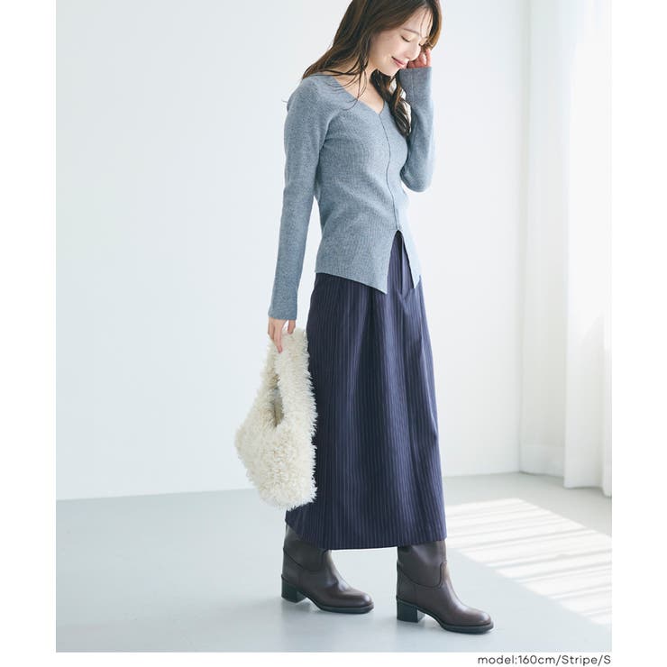 大人見えシルエット◎Iラインスリットスカート | coca | 詳細画像4 