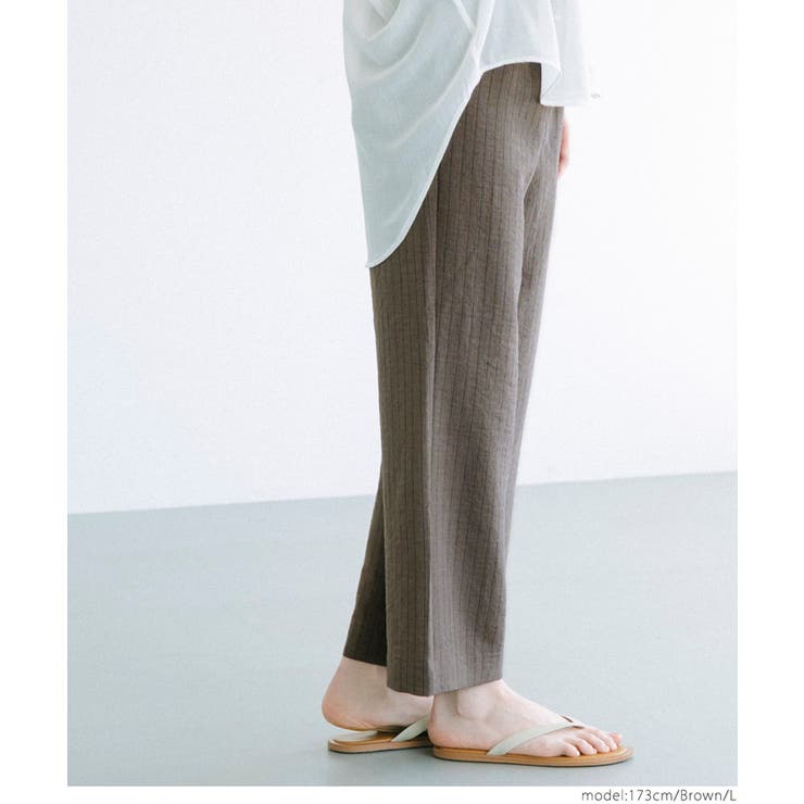 リネンライクイージーパンツ レディース | coca | 詳細画像15 