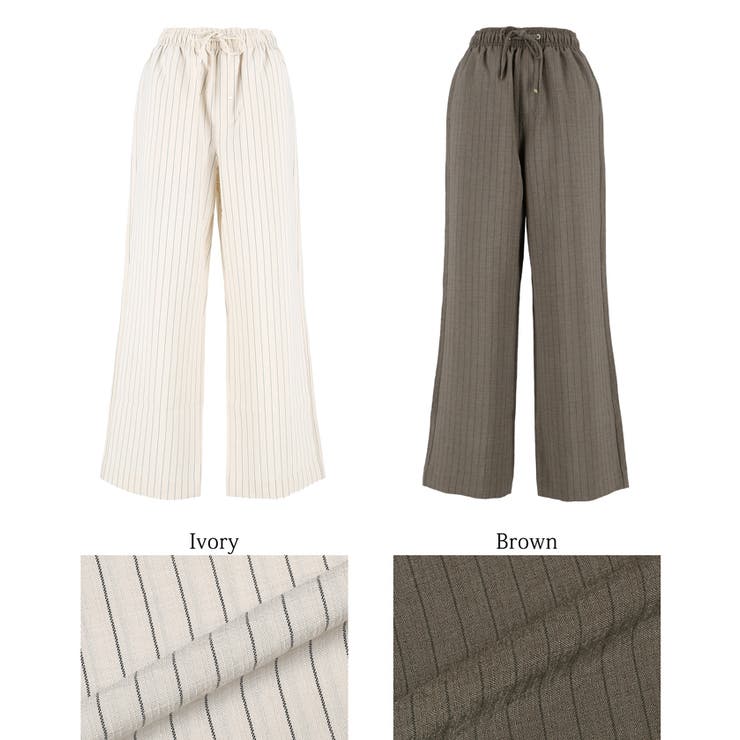 リネンライクイージーパンツ レディース | coca | 詳細画像22 