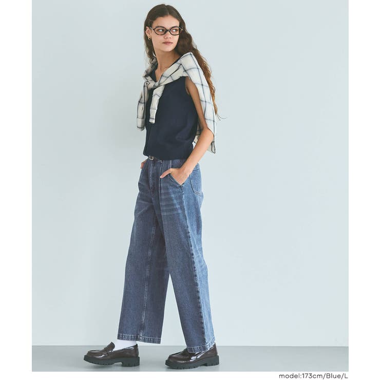 タックデニムパンツ | coca | 詳細画像13 