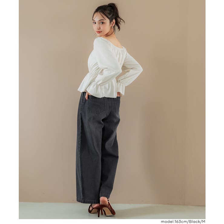 タックデニムパンツ | coca | 詳細画像9 