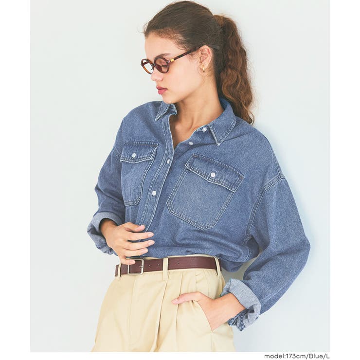 ［Blue］ | デニムシャツジャケット | coca