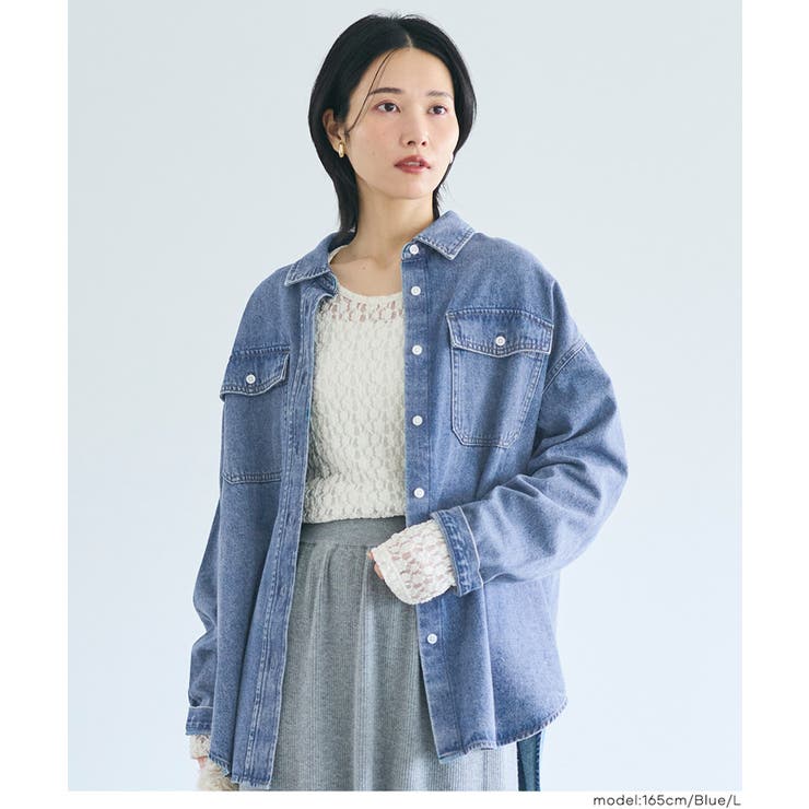 デニムシャツジャケット | coca | 詳細画像14 