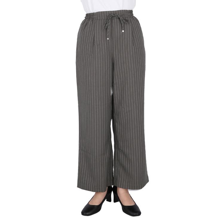 ヘリンボーンストライプイージーパンツ | coca | 詳細画像3 