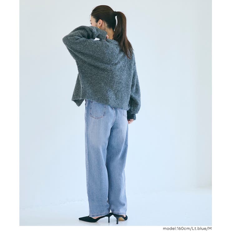 バックリボンでアクセント♪大人カジュアルデニムサロペット | coca | 詳細画像8 