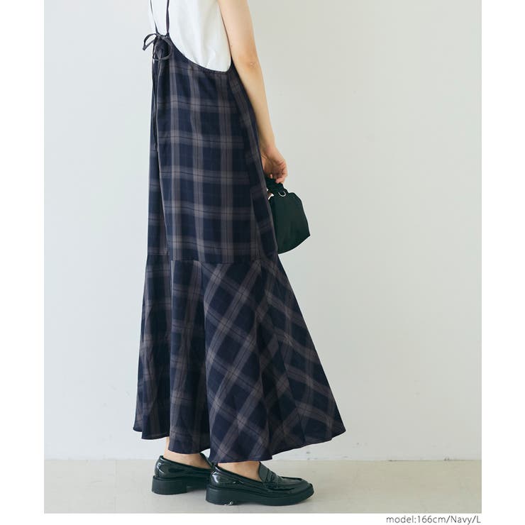 チェックキャミワンピース | coca | 詳細画像12 