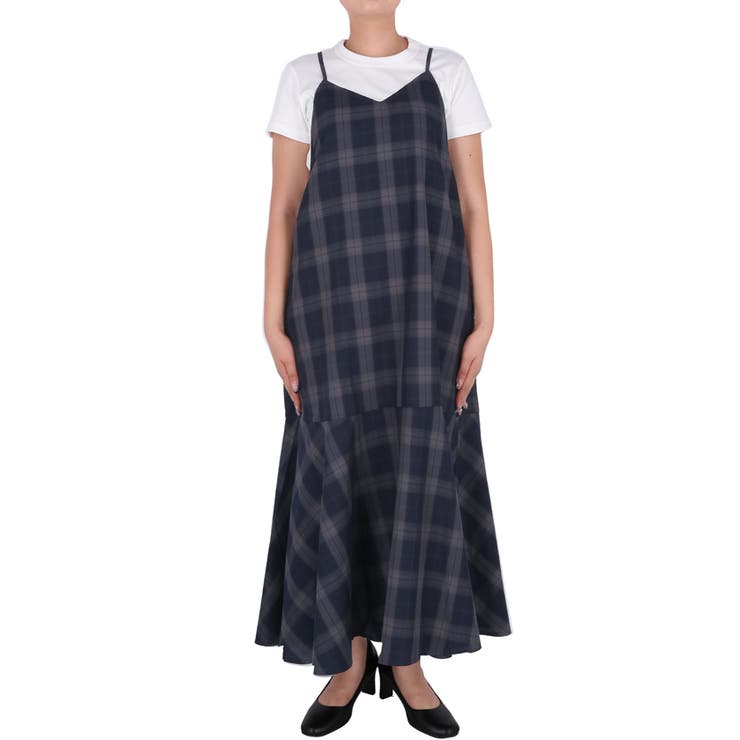 チェックキャミワンピース | coca | 詳細画像3 