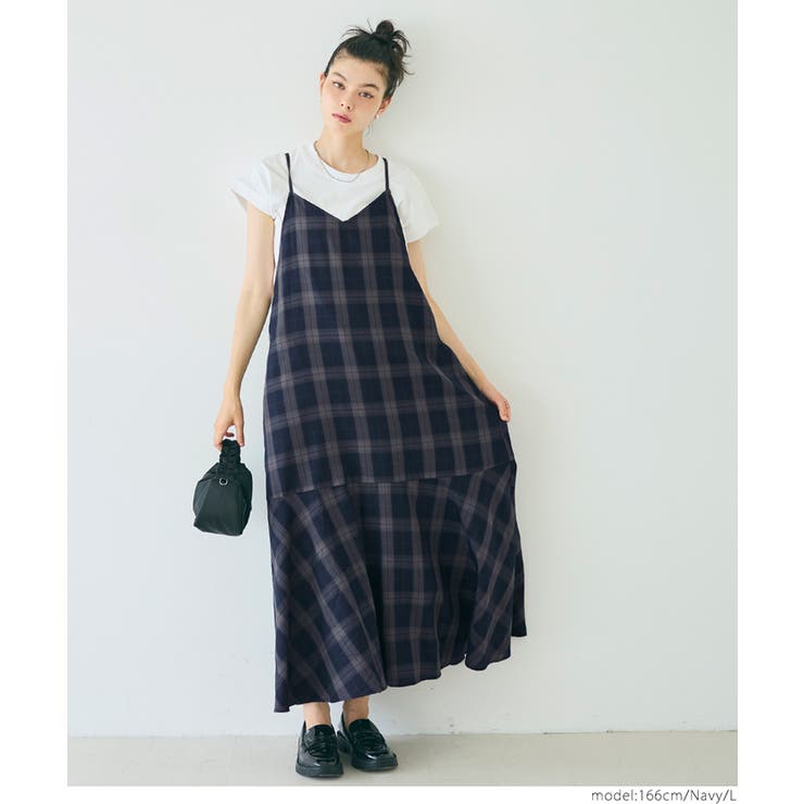 チェックキャミワンピース | coca | 詳細画像7 