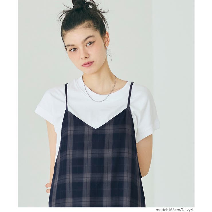 チェックキャミワンピース | coca | 詳細画像9 