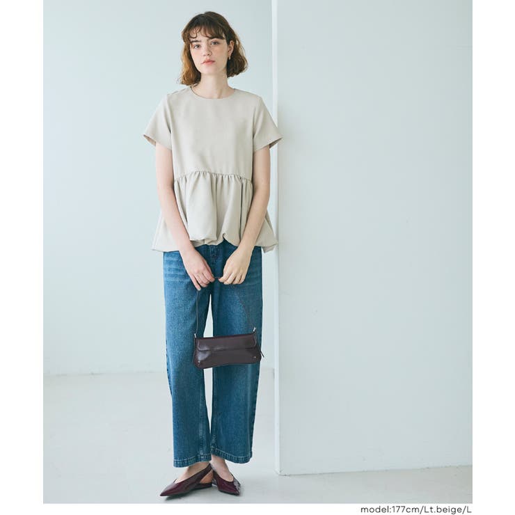 フロッキードットバルーンブラウス | coca | 詳細画像7 