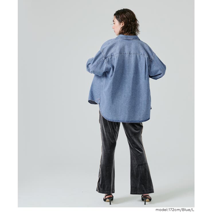 ボリュームスリーブデニムシャツ レディース | coca | 詳細画像6 