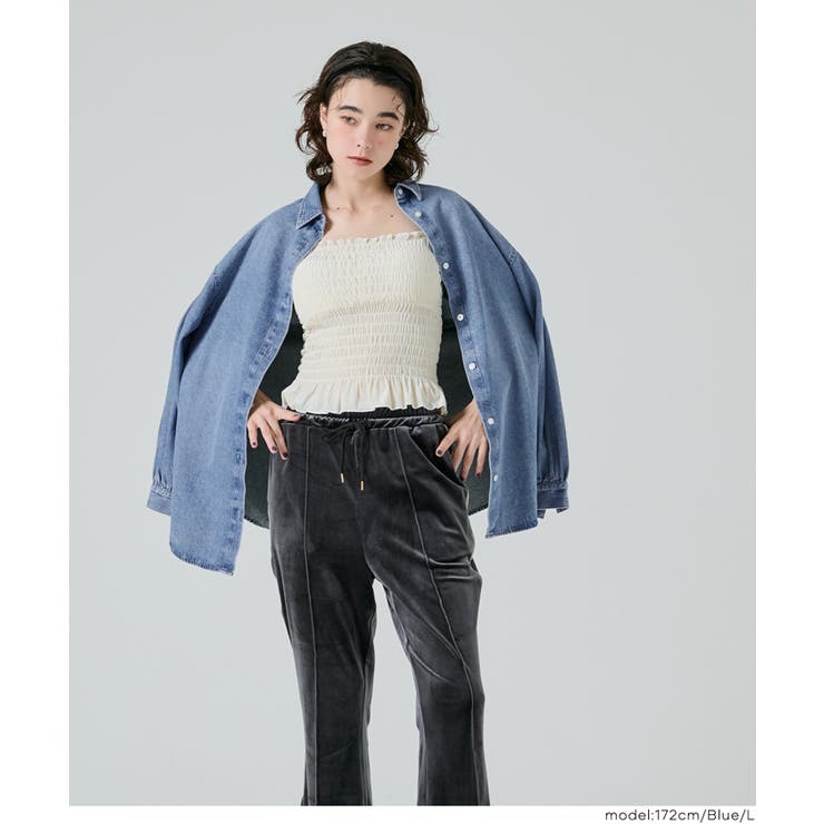 ボリュームスリーブデニムシャツ レディース | coca | 詳細画像7 