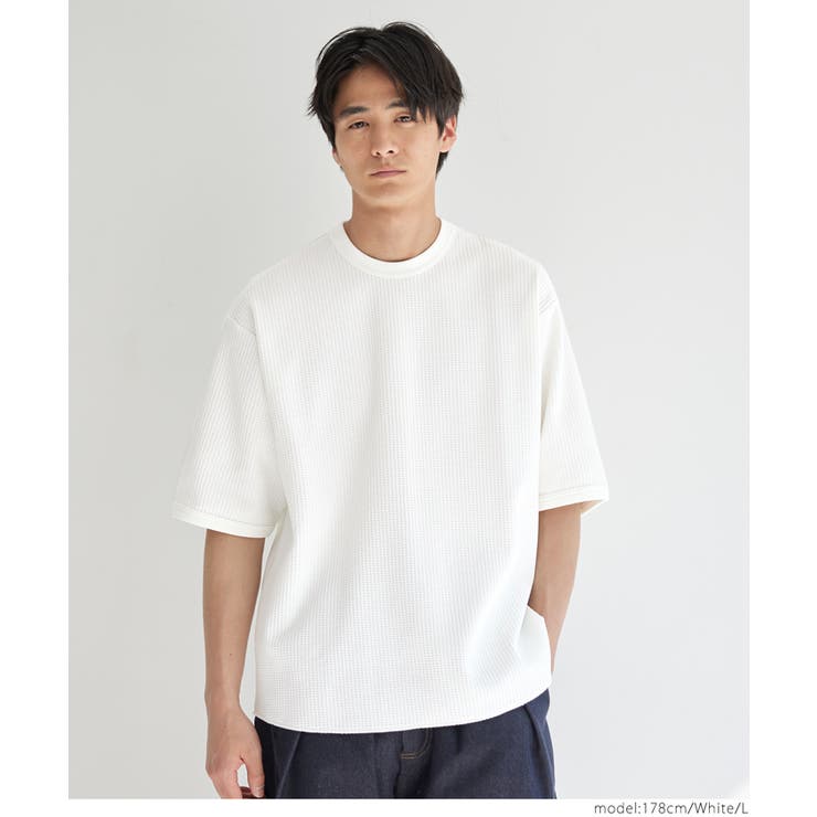 関送込【JADED LONDON】ホワイト ワッフルT シャツ 関送込【JADED LONDON】ホワイト ワッフルT シャツ