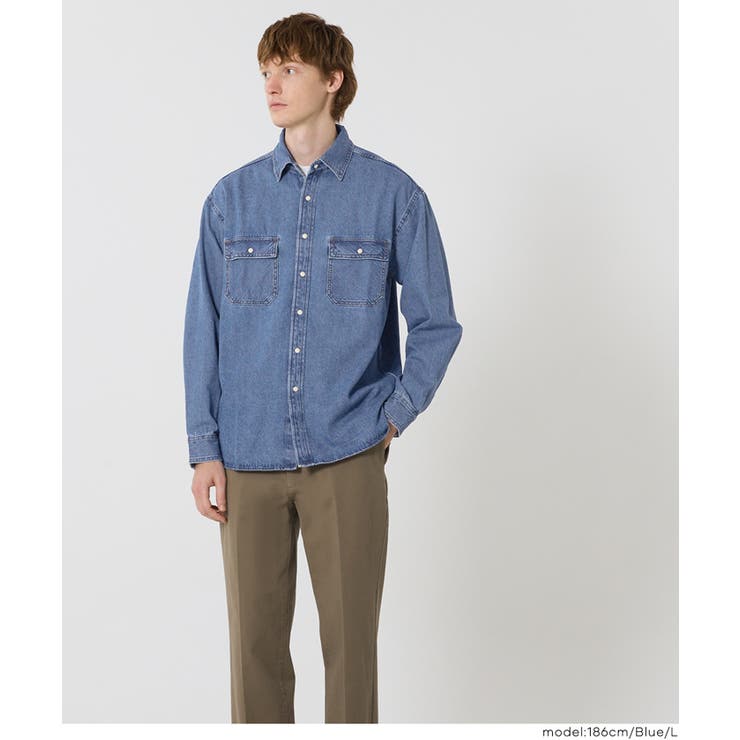 8.5ozデニムシャツ メンズ | coca | 詳細画像3 
