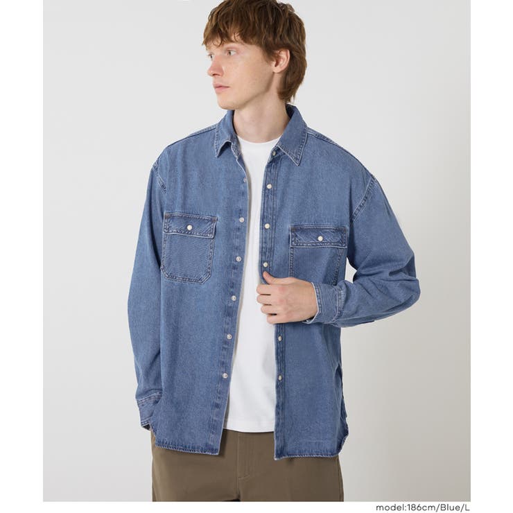 8.5ozデニムシャツ メンズ | coca | 詳細画像8 