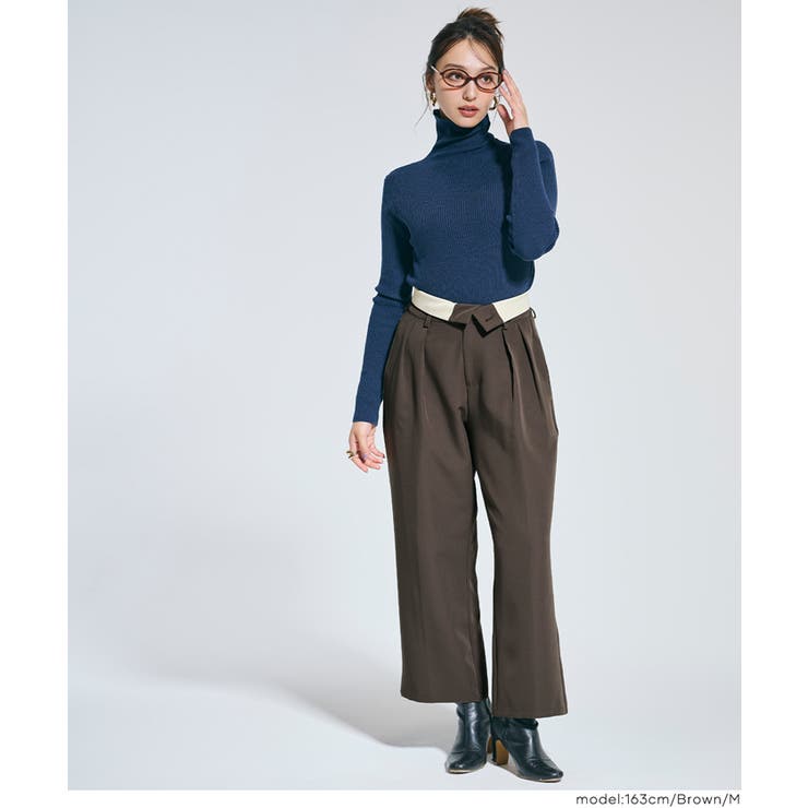 ウエストアレンジでこなれ感アップ！ウエストデザインワイドパンツ | coca | 詳細画像11 