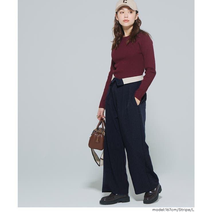 ウエストアレンジでこなれ感アップ！ウエストデザインワイドパンツ | coca | 詳細画像15 