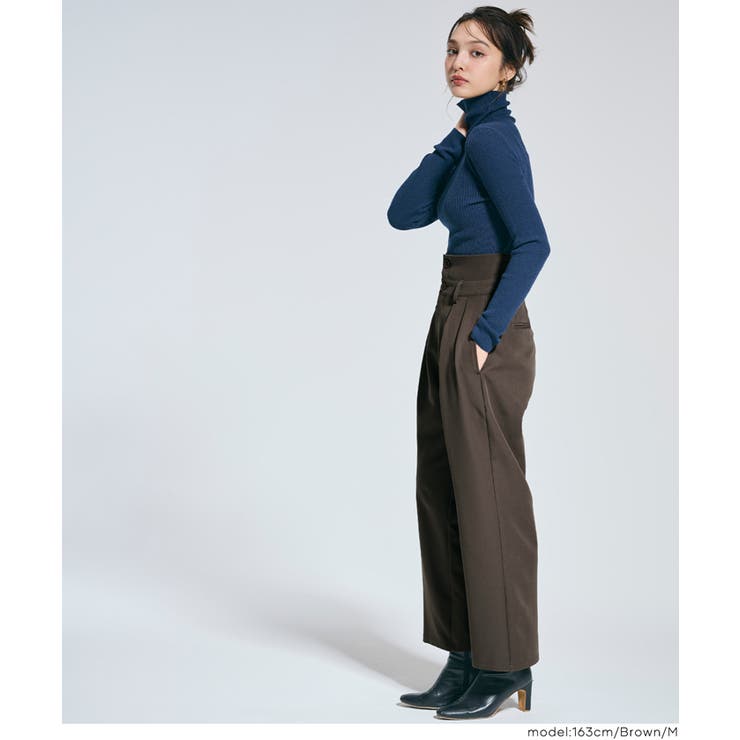 ウエストアレンジでこなれ感アップ！ウエストデザインワイドパンツ | coca | 詳細画像8 