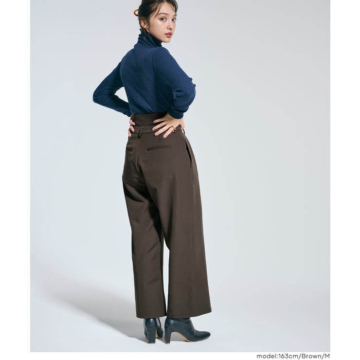 ウエストアレンジでこなれ感アップ！ウエストデザインワイドパンツ | coca | 詳細画像9 