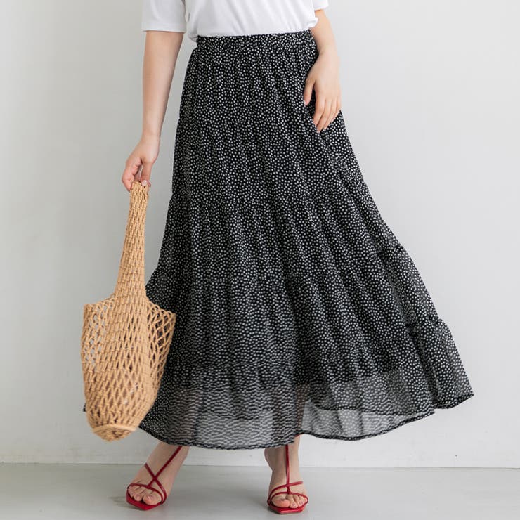 シフォンティアードスカート レディース[品番：PA000017219]｜coca