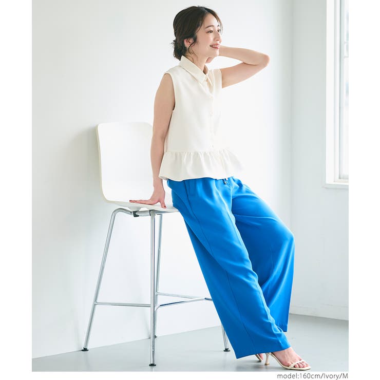 ギャザー切替ノースリーブブラウス レディース | coca | 詳細画像18 