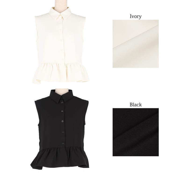 ギャザー切替ノースリーブブラウス レディース | coca | 詳細画像22 