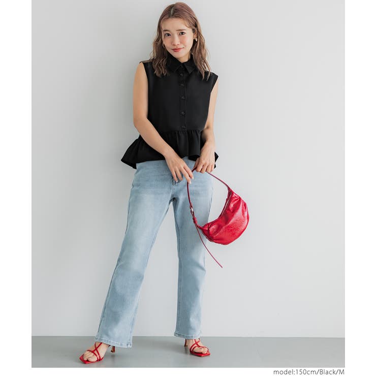 ギャザー切替ノースリーブブラウス レディース | coca | 詳細画像8 