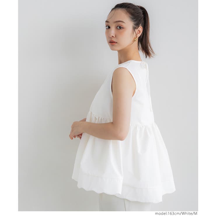 裾スカラップノースリーブブラウス レディース | coca | 詳細画像14 