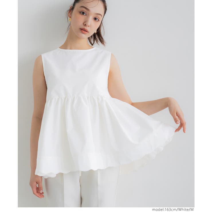 裾スカラップノースリーブブラウス レディース | coca | 詳細画像15 