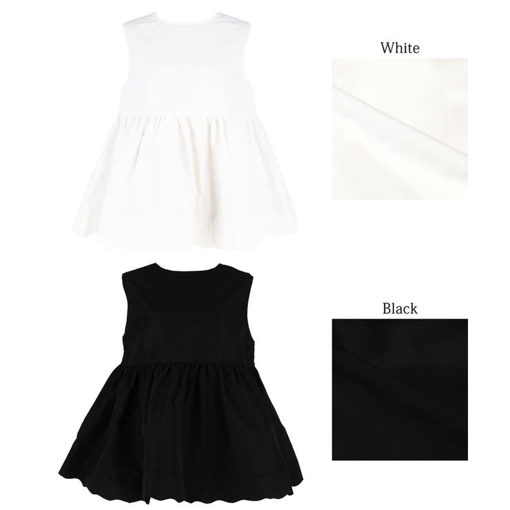 裾スカラップノースリーブブラウス レディース | coca | 詳細画像19 