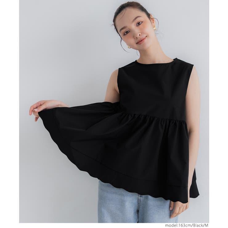 裾スカラップノースリーブブラウス レディース | coca | 詳細画像9 