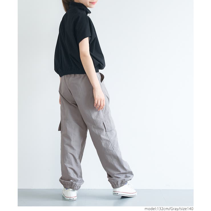 ワッシャーナイロンカーゴパンツ キッズ[品番：PA000017108