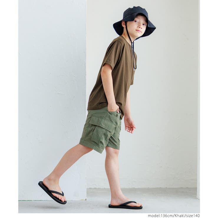 ワッシャーナイロンカーゴハーフパンツ キッズ | coca | 詳細画像12 