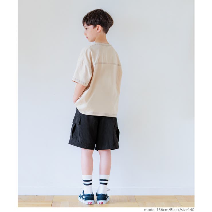ワッシャーナイロンカーゴハーフパンツ キッズ | coca | 詳細画像4 