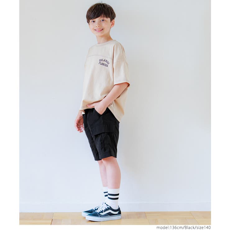 ワッシャーナイロンカーゴハーフパンツ キッズ | coca | 詳細画像6 