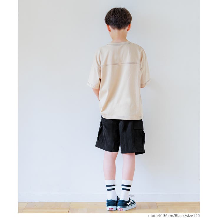 ワッシャーナイロンカーゴハーフパンツ キッズ | coca | 詳細画像7 