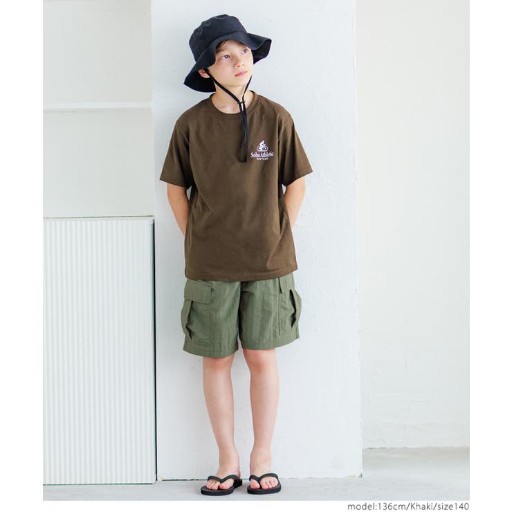 ワッシャーナイロンカーゴハーフパンツ キッズ | coca | 詳細画像8 