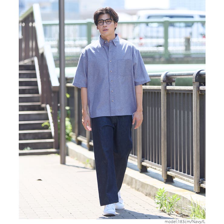 オックスボタンダウン半袖シャツ メンズ | coca | 詳細画像11 