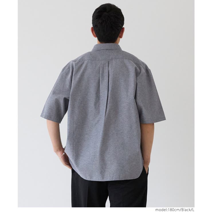 オックスボタンダウン半袖シャツ メンズ | coca | 詳細画像17 